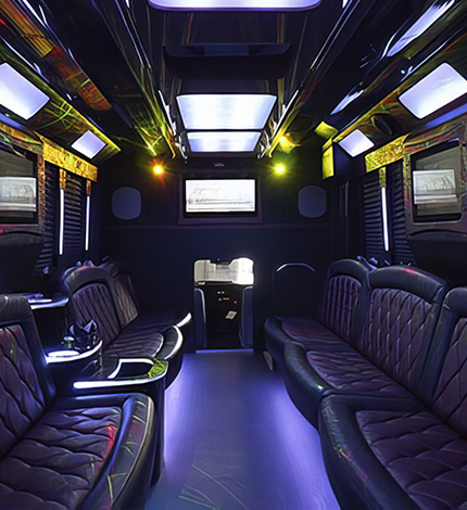 party bus interior